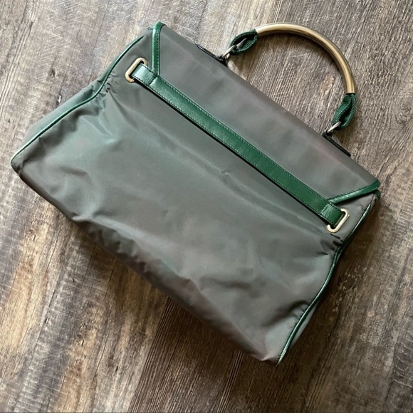 𝅺vintage authentic Moschino gold letter top handle handbag purse satchel couture - Picture 2 of 13